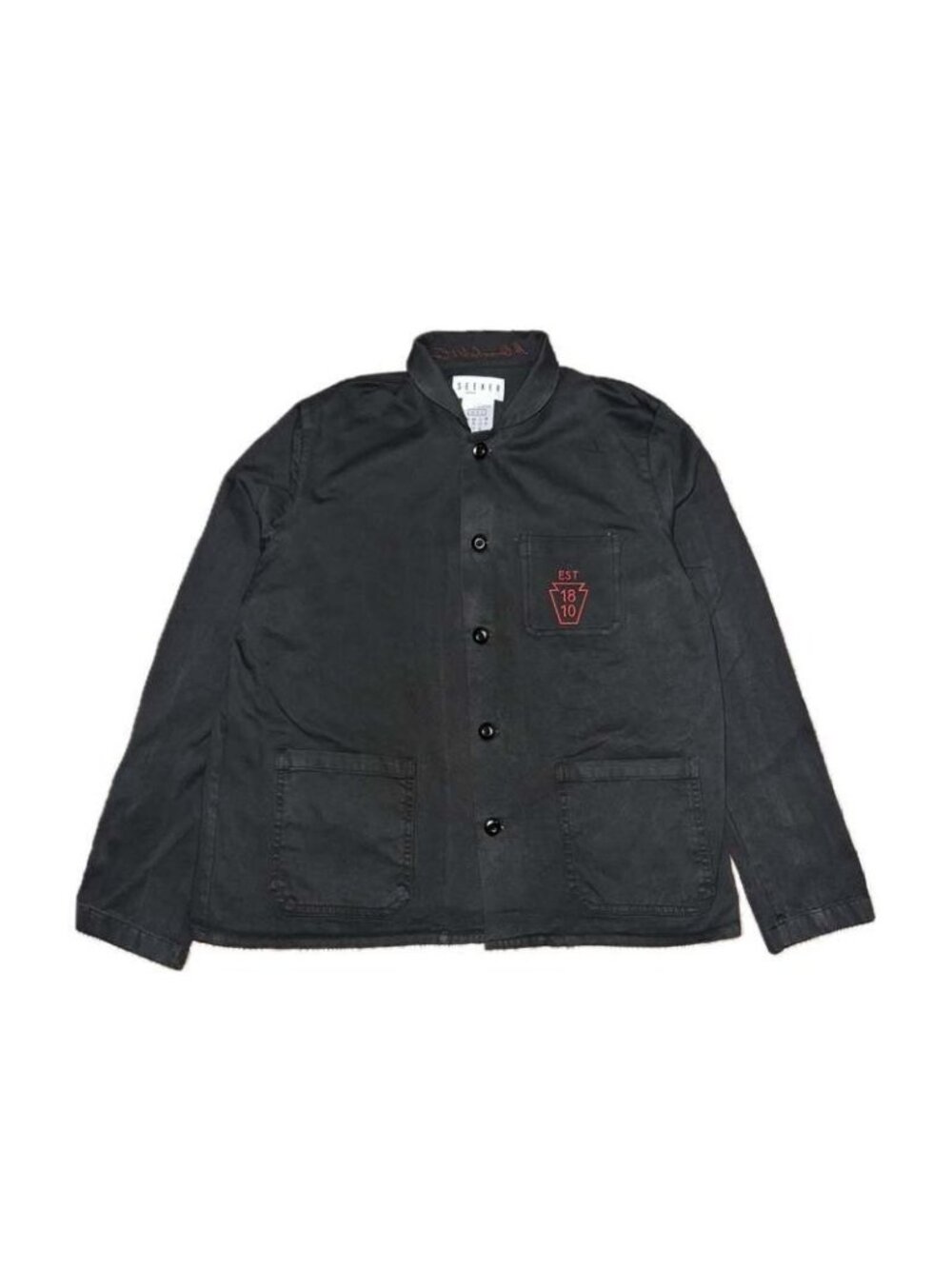 Seeker x Overholt Chore Coat limited-edition Size S color black NEW MSPR $229